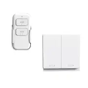 New AC220V 433MHz ABS 2-CH Home Light Switch+RF Wireless Remote Control Set