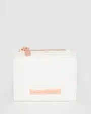 White And Rose Gold Han Mini Wallet