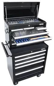SP Tools ToolKit 206 Piece Metric/SAE - Black 12 Drawer Custom SP50113