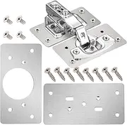 Hinge Repair Replacement,Stainless Steel Fixing Plates Hinge Repair Plate | Heavy Duty Replacement Kit Rust Resistant Brackets Kit for Cupboard & Hinges