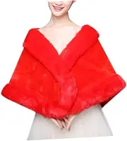 [TOGEVAL] Plush Shoulder Cape White Dress Shawl Wraps for Women Shirt Dress Overcoat for Women Dress Romper for Women Winter Scarves Plush Dress Shawl Plush Cappa Plush Tippet