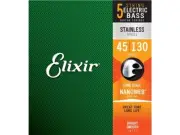 Elixir Bass #14777 Guitar 5 String Stainless Steel Nanoweb Coating Medium 45-130