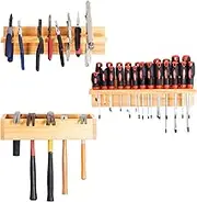 Iron Forge Tools Screwdriver Organizer, Hammer Holder and Pliers Rack - Wall Mount Workshop Hand Tool Organizers and Storage