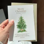 現貨 韓國代購🇰🇷 CHRISTMAS CARD 你的第一張閃閃動人的聖誕樹聖誕卡片(附信封)聖誕交換禮物邀請卡片明信片