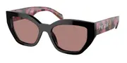 Prada PR A09S 12O10D Men's Sunglasses Brown Size 53