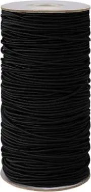 Outus 100 Yards 2 mm Elastic Cord Stretch String Beading Black