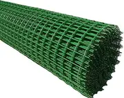 Wire Mesh Fencing, 6cm Mesh Size Garden Fencing Roll PVC Coated Poultry Net for Outdoor Vegetable Animal Barrier (Color : 2.1mm, Size : 1.2x1m)