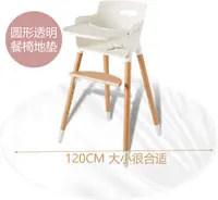 在飛比找松果購物優惠-質感透明PVC轉椅地墊120x120cm耐磨好清洗 (8.3