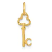 14k Key Letter C Initial Charm Bracelet Necklace