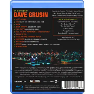 熱銷直出 An Evening With Dave Grusin 戴夫格魯辛音樂之夜 藍光25G蝉韵文化音像動漫