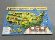 United States Of America Kids Puzzle Melissa And Doug State Birds On Back