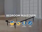 Single Metal Bed Frame Bedroom Furniture