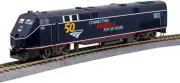 Kato USA Model Train Products HO GE P42 Amtrak Midnight Blue #100 w/ 50th Annive