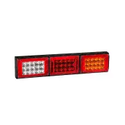 Narva LED Reverse Twin Stop/Tail Lamp w/ Black Housing & 2.5m Cable