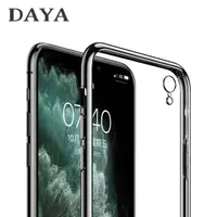 在飛比找momo購物網優惠-【DAYA】iPhone XR 超薄金屬質感邊框手機殼/保護