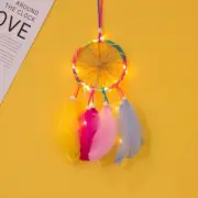 Dream Catcher LED Night Light Colorful Net Hanging Arts Craft Car Home Decor