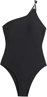 [Perfeclan] Backless Monokini Women's Swimsuit for Travel SPA Vacation Summer Swimming Pool