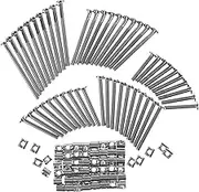 LOPUNER 1 Set Crib Screws Replacement Kit Plated Bolts Nuts for Furniture Repair Assorted Hardware for Easy Installation and Long Term Use