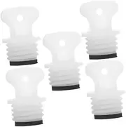 FOMIYES 5pcs Hot Water Bottle Stopper Hot Water Bottle Sealing Plug Hot Water Bottle Replacement Parts Hot Water Bottle Spare Stopper Hot Water Bottle Cover Hot Water Bottles Rubber White