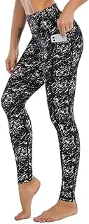 [FASH-ICONS] High Waist Print Leggings for Women UK Pattern Yoga Pants with Pockets Buttery-Soft Workout Running Tights