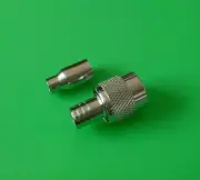 (5 SETS) TNC 2-PC. Male Crimp-On Connector for RG59/62 Teflon