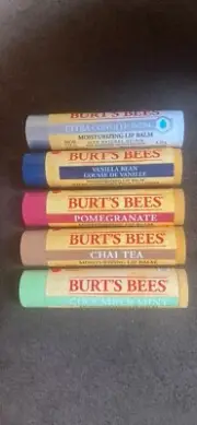Burt’s Bee’s Lip Balm Set 5 FREE SHIPPING