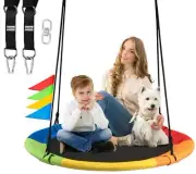 700lb 40 Inch Saucer Tree Swing for Kids, Swing Seat for Children with Adjust...