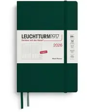[LEUCHTTURM1917] Week Paperback Planner 2026 in Forest Green