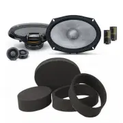 Alpine R2-S69C 2-Way Speaker Set 6x9, RKFR69 Foam Ring Speaker Enhancement Kit