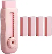 PROMISE FLOURISH Push Pull Pencil Eraser Cute Erasers, High Elasticity Eraser for School Painting Drawing Design Office (Pink)