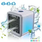 USB Mini Air Cooler Fan Air Conditioner Portable Cooling Desktop 7 Colors Light