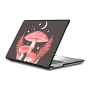 MacBook Pro 16-inch (M1 - M4) Impact Case Pink Mystical Mushrooms - cottagecore forest night