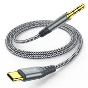 USB C to 3.5mm Audio Aux Jack Cable (4ft), Type C to 3.5mm Headphone Car Stereo