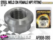 AEROFLOW STEEL WELD-ON FEMALE NPT FITTING 3/8" NPT ( AF998-06S )