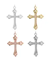 Sterling Silver Charms Cross Bail 31.5x21mm Necklace * Jewelry Making Findings
