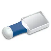 3X Coil AT Max Auto Touch LED Lighted Hand Magnifier, Pick up & Lights turn on!