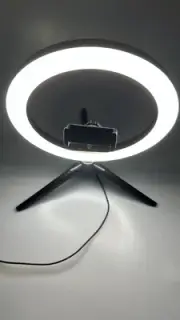 10" LED Beauty Ring Light w/Mount Stand for Phone Video Stream Broadcast Makeup