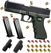Toy Gun, Toy Weapons, Children's Gun with 50 Soft Balls, 32 Cartridge Sleeves, Silencer, Torch, Infrared Visor and 3 Magazines, Desert Eagle, Foam Blaster