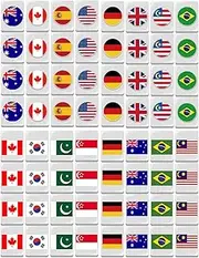 Flag Tile Matching Game - Game Tiles Flag Pattern | Game Blocks Mahjong Sets for Party, Game Tiles, Flag Pattern Tile Games for Adults Kids