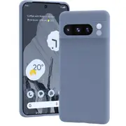 MCC Google Pixel 9 Pro 5G Soft Liquid Silicone Shockproof Case Cover [Grey Purple]
