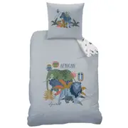 Matt and Rose African Spirit Jungle Quilt Cover Set - Single Bed Size