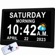 【Upgraded】11.5" Large Digtal Clock with Voice-Talking Day and Date for Senior...