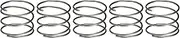 uxcell 5Pcs Compression Spring, 20mm OD, 1mm Wire Size, 15mm Free Length, Spring Steel Construction Extended Mechanical Compression Springs for Shop and Home Repairs, Silver Tone