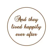 And They Lived Happily Ever After Fondant Embosser or Cookie Stamp Wedding Icing