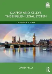 Slapper and Kellys The English Legal System by Kelly David Staffordshire Univer