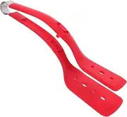 Multipurpose Silicone Tongs and Spatula for Cooking Heat Resistant Kitchen Tool for Flipping Steak Fish Eggs and More for BBQ and Home Use Easy to Clean