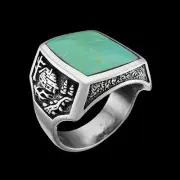 Mountain Cabin Ring • 925 Sterling Silver • Navajo Handmade • Size 10