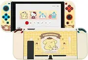 Kuitmor Protective Shell for Regular Switch,Kawaii Cartoon Dockable Case for Regular Switch,Anti-Scratch and Shock-Absorption Design Cover Skin (Yellow)