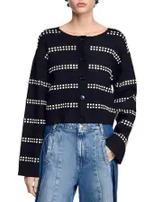 Sandro Studded Cardigan FR 4/US XL