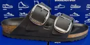 Birkenstock Arizona Big Buckle FL Black Women Sandal Narrow Fit 1011075 New Box